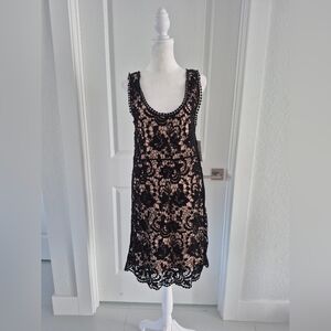 Karen Kane Black Crochet Dress